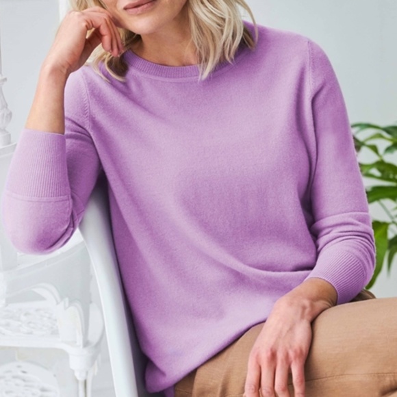 NWT Soft 100% Cashmere Crewneck Sweater - Picture 8 of 8